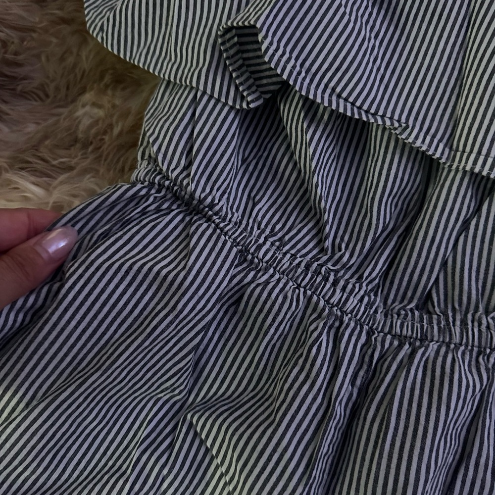Thread Story Striped Ruffle Romper - Picture 3 of 5